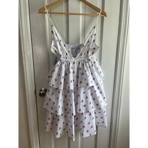 Hill House Home The Gigi Dress - Love Boats Cotton Print - Size Large - NWT